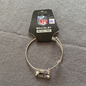 NFL Silver Nickel-Free Bracelet with Charm